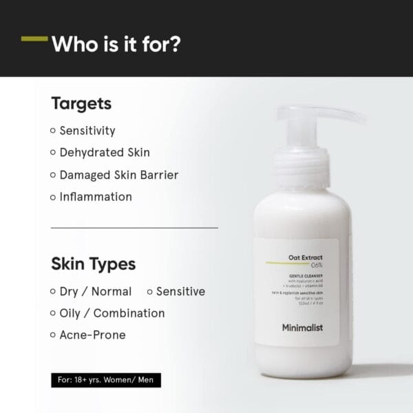 Minimalist Gentle Face Wash for Dry to Normal, Sensitive Skin