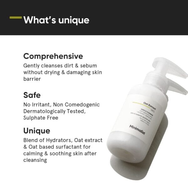 Minimalist Gentle Face Wash for Dry to Normal, Sensitive Skin