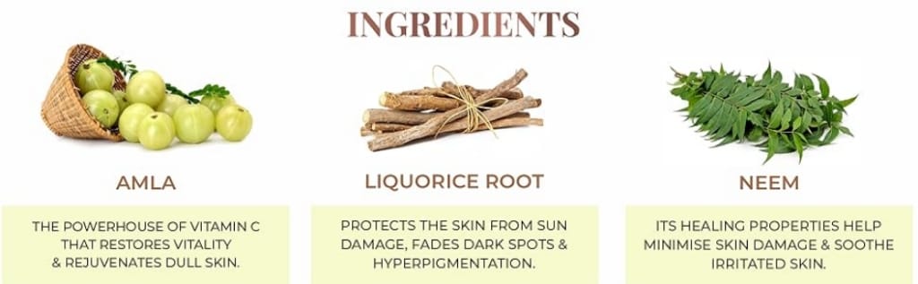 Just Herbs Brightening Toxic Chemical Free Face Wash with Vitamin C