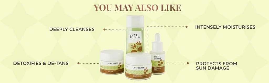 Just Herbs Brightening Toxic Chemical Free Face Wash with Vitamin C