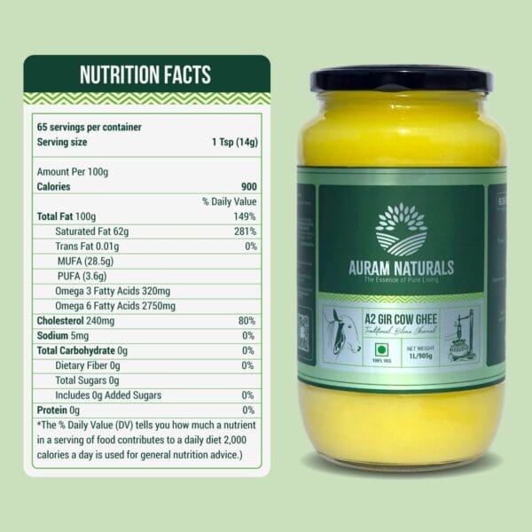 A2 Gir Cow Ghee – 100% Pure & Chemical-Free, 500ml & 1000ml