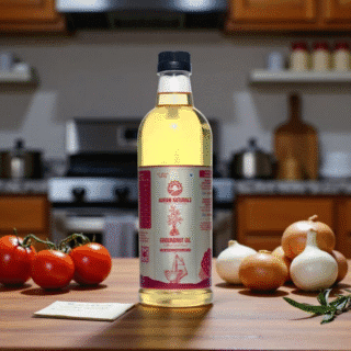 Organic Cold-Pressed Peanut Oil – 100% Natural & Pure, 1000ml