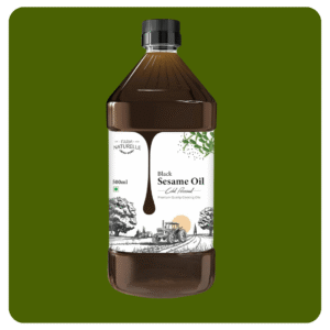 Farm Naturelle Cold-Pressed Black Sesame Oil – 100% Pure & Unrefined (500ml) Kachi Ghani Chekku Chemical-Free, Rich Aroma