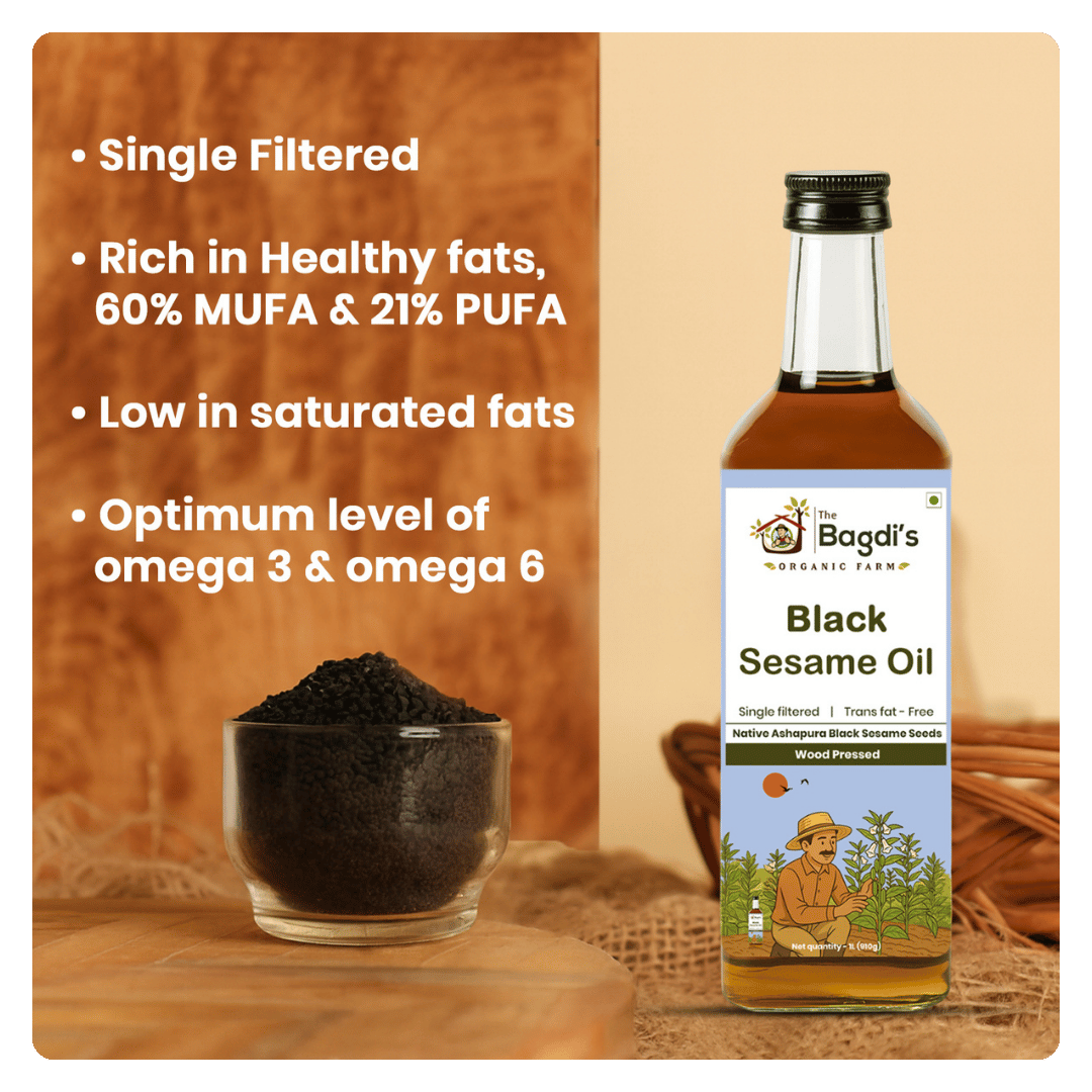 Black Sesame Oil | Cold Pressed & Unrefined | 500 ml - Image 2