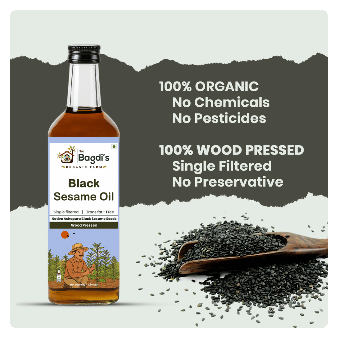Black Sesame Oil | Cold Pressed & Unrefined | 500 ml - Image 3