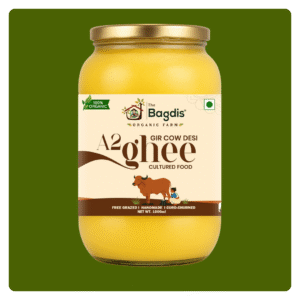 Organic A2 Gir Cow Cultured Bilona Ghee 1L