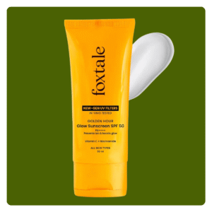 Foxtale Glow Sunscreen SPF 50 In-Vivo Tested PA++++ Vitamin C + Niacinamide